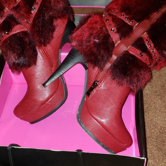 Mid calf fur boots - Picture 4 of 4